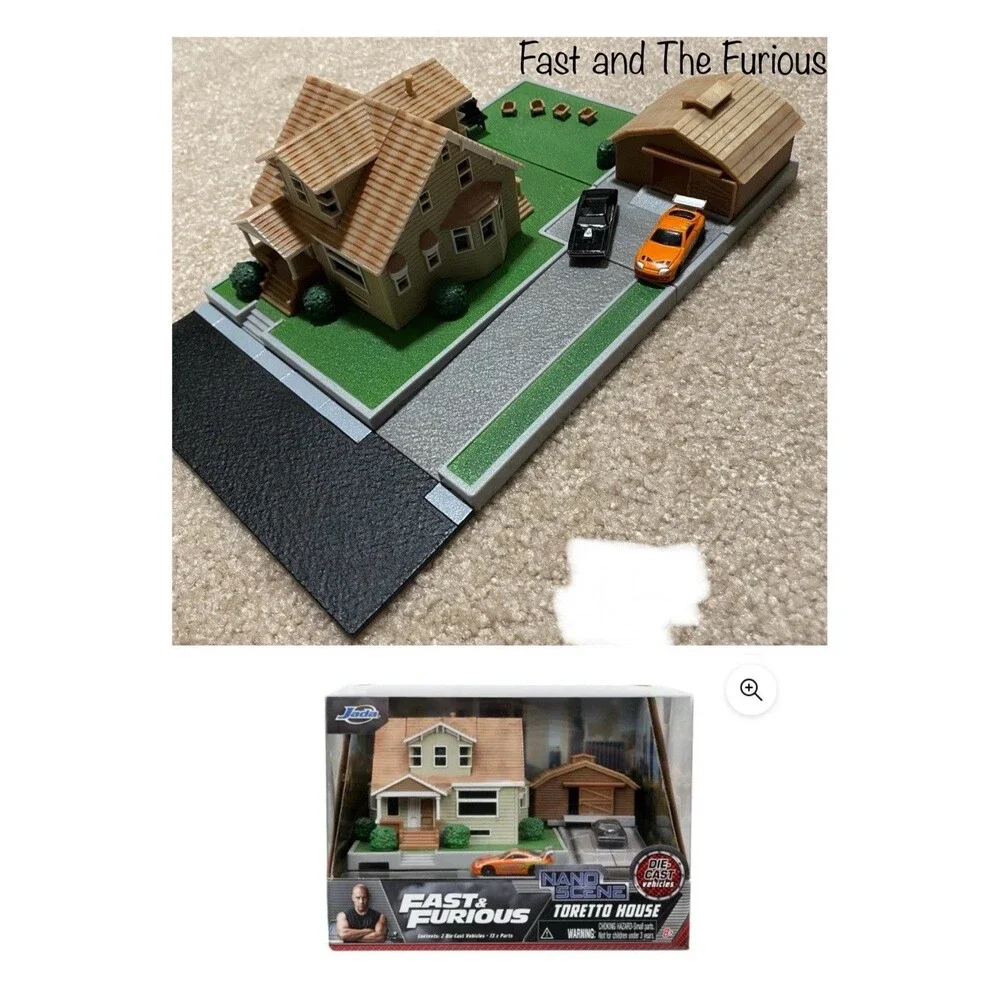 Jada Fast & Furious Nano Hollywood Rides Toretto House Diorama Diecast